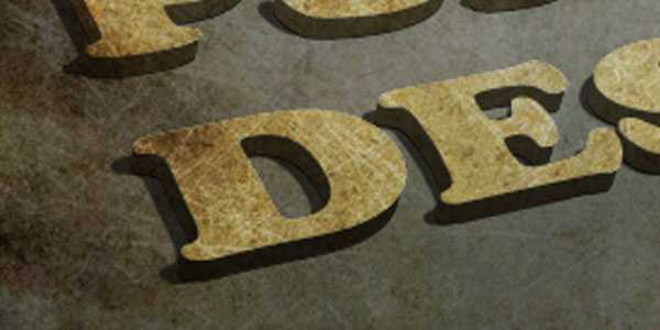 ‘photoshop制作3D纹理字体教程‘