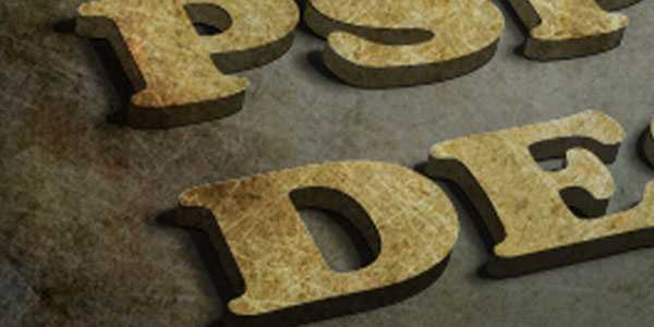 ‘photoshop制作3D纹理字体教程‘