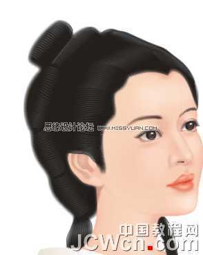 CorelDRAW鼠绘教程：绘制著名词人李清照,破洛洛