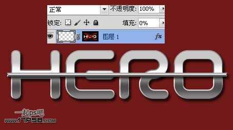 ‘photoshop利用图层样式制作光滑的银色金属字‘