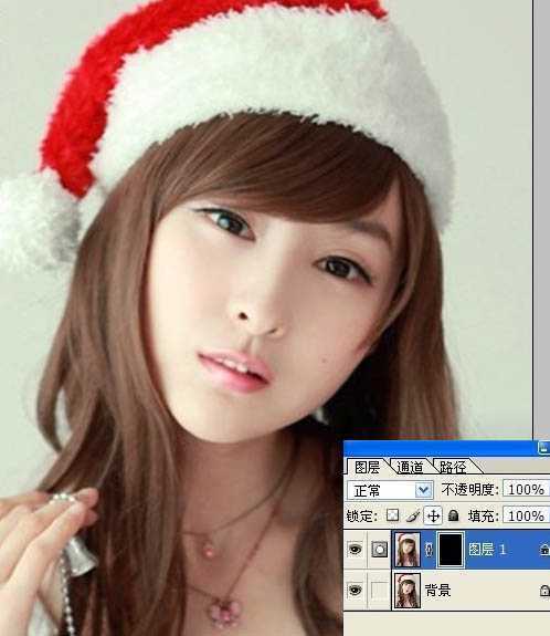 ‘Photoshop将偏色美女图片转为简单的粉色手绘‘