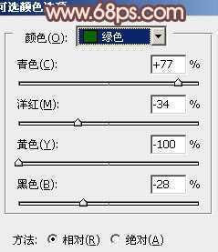 ‘Photoshop将外景人物图片调成甜美的淡绿色‘