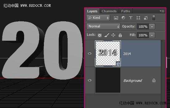 ‘photoshop利用3D工具制作质感突出的古金属立体字2014‘