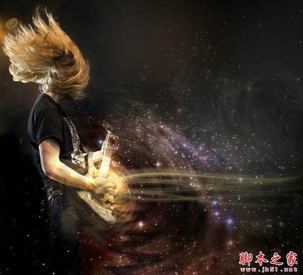 ‘Photoshop设计制作出动感的摇滚音乐海报‘