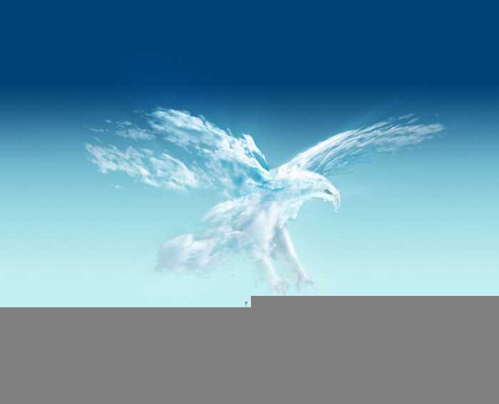 ‘Photoshop制作一只创意的云彩雄鹰‘