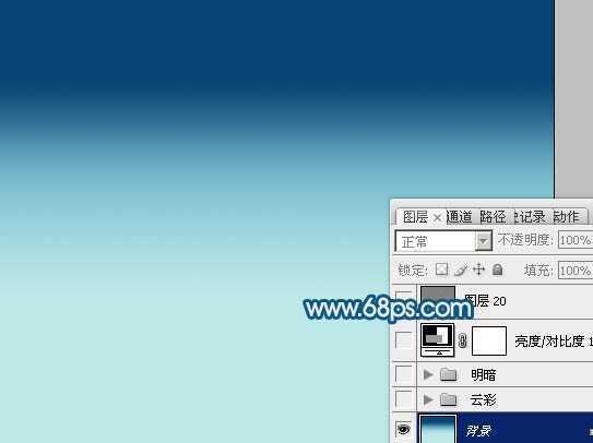 ‘Photoshop制作一只创意的云彩雄鹰‘
