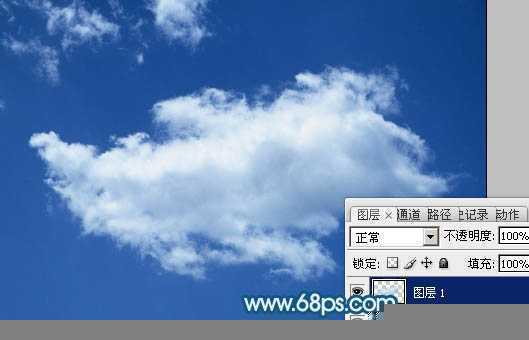 ‘Photoshop制作一只创意的云彩雄鹰‘