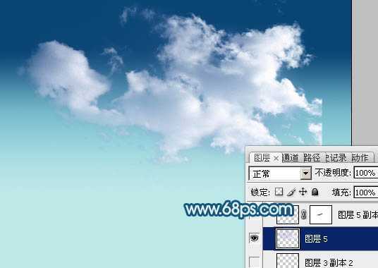 ‘Photoshop制作一只创意的云彩雄鹰‘