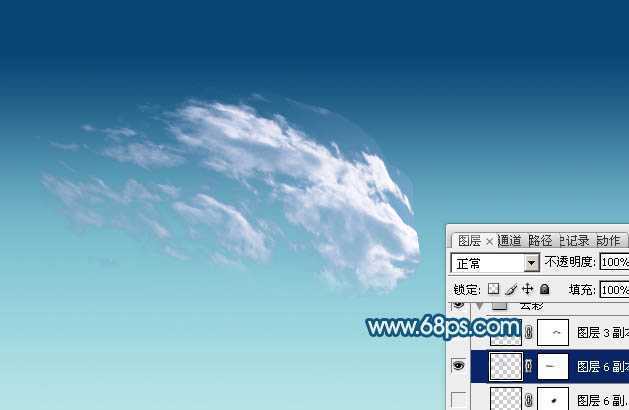 ‘Photoshop制作一只创意的云彩雄鹰‘
