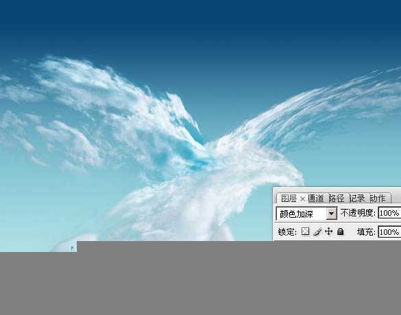 ‘Photoshop制作一只创意的云彩雄鹰‘