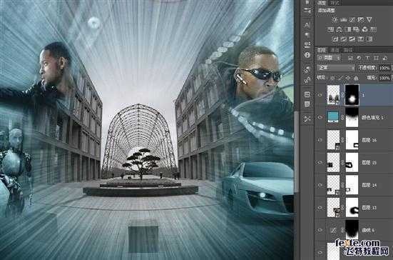 ‘PS合成超酷的电影海报教程之《我，机器人》