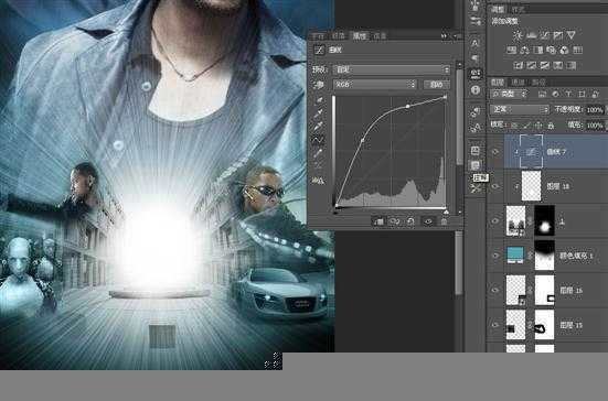 ‘PS合成超酷的电影海报教程之《我，机器人》