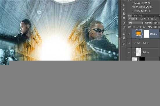 ‘PS合成超酷的电影海报教程之《我，机器人》