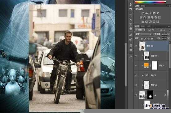 ‘PS合成超酷的电影海报教程之《我，机器人》