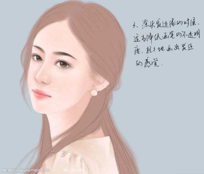 ‘photoshop鼠绘出小说封面人物头发部分‘