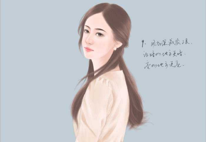‘photoshop鼠绘出小说封面人物头发部分‘