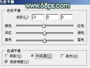 ‘Photoshop为湖边的美女调制出童话中的梦幻青色调‘