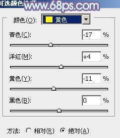 ‘Photoshop将外景美女图片调制出淡淡的青黄色效果‘