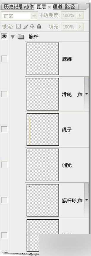 ‘PS制作飞扬的五星红旗gif动态图教程‘