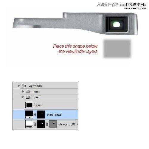 ‘Photoshop创建富士X100相机图标的制作教程‘