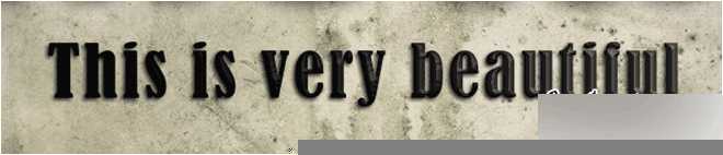 ‘PS制作锈迹斑驳的金属立体文字效果‘