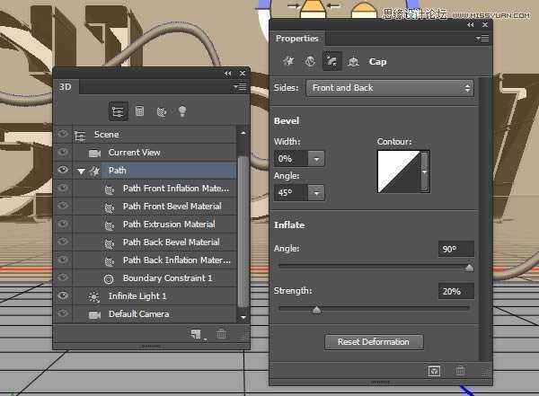 ‘Photoshop绘制超酷的3D门牌艺术字教程‘