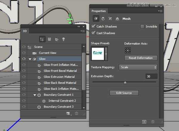 ‘Photoshop绘制超酷的3D门牌艺术字教程‘