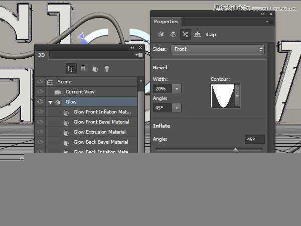 ‘Photoshop绘制超酷的3D门牌艺术字教程‘
