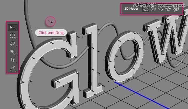 ‘Photoshop绘制超酷的3D门牌艺术字教程‘