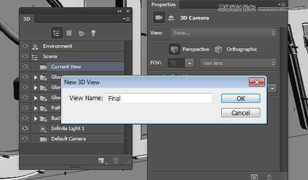‘Photoshop绘制超酷的3D门牌艺术字教程‘