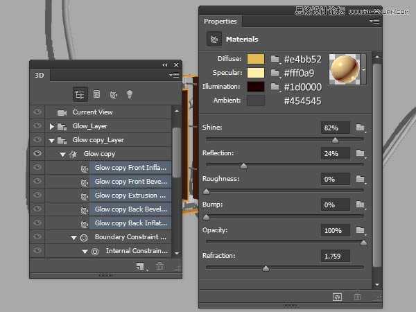 ‘Photoshop绘制超酷的3D门牌艺术字教程‘