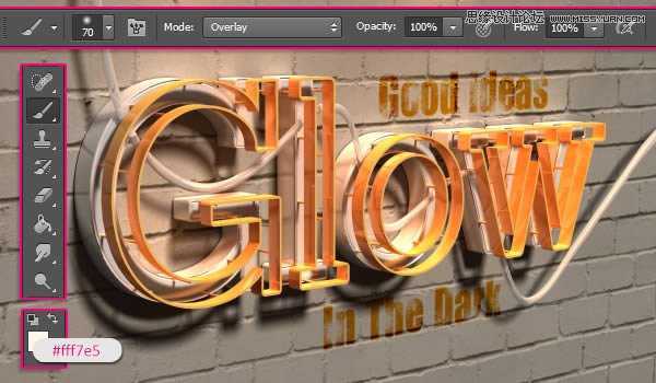 ‘Photoshop绘制超酷的3D门牌艺术字教程‘