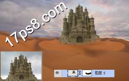 ‘用PS合成童话世界里冰雪城堡场景‘