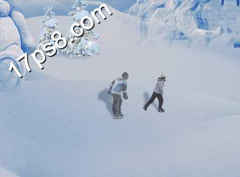 ‘用PS合成童话世界里冰雪城堡场景‘