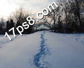‘用PS合成童话世界里冰雪城堡场景‘