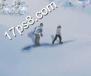 ‘用PS合成童话世界里冰雪城堡场景‘