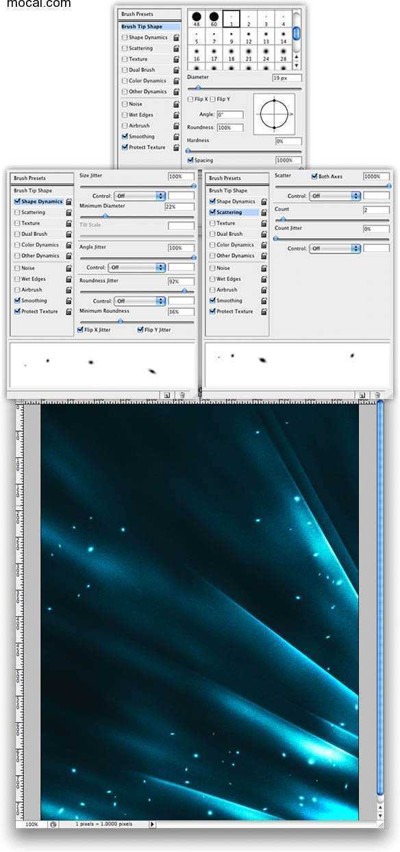 ‘Photoshop使用滤镜制作一张效果炫酷的光影海报‘