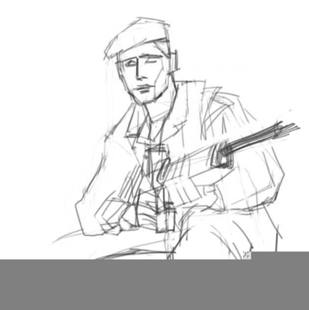 Painter绘制芦苇里的狙击手 脚本之家 painter教程