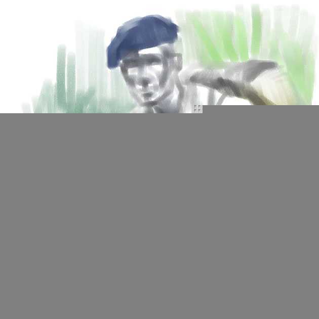 Painter绘制芦苇里的狙击手 脚本之家 painter教程