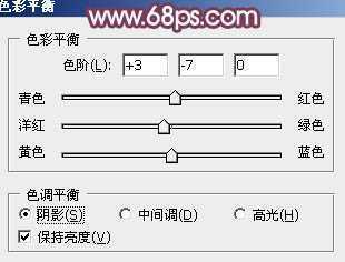 ‘Photoshop为草地情侣调制出朦胧的粉紫色‘