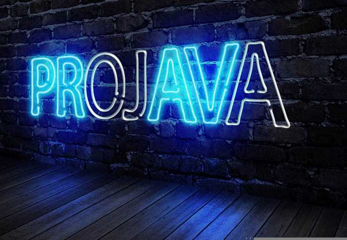 ‘Photoshop设计制作漂亮的闪动蓝色霓虹字动画‘