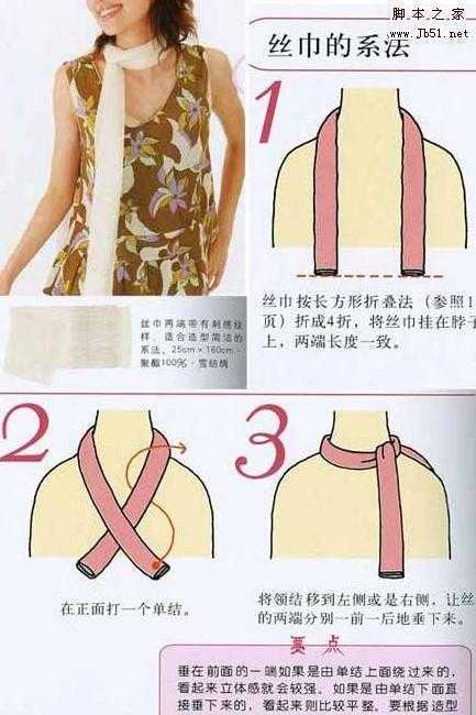 ‘各种男女围巾围法图文‘