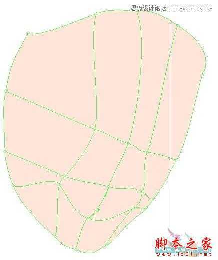 Illustrator网格工具绘制写实美女教程,脚本之家