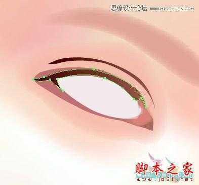 Illustrator网格工具绘制写实美女教程,脚本之家