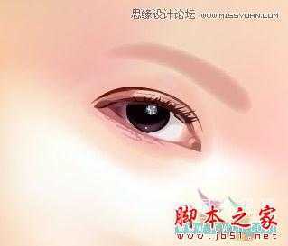 Illustrator网格工具绘制写实美女教程,脚本之家