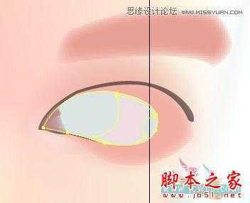 Illustrator网格工具绘制写实美女教程,脚本之家