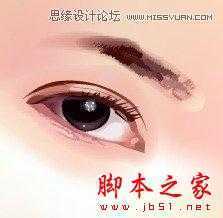 Illustrator网格工具绘制写实美女教程,脚本之家