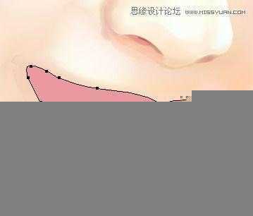 Illustrator网格工具绘制写实美女教程,脚本之家
