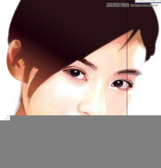 Illustrator网格工具绘制写实美女教程,脚本之家