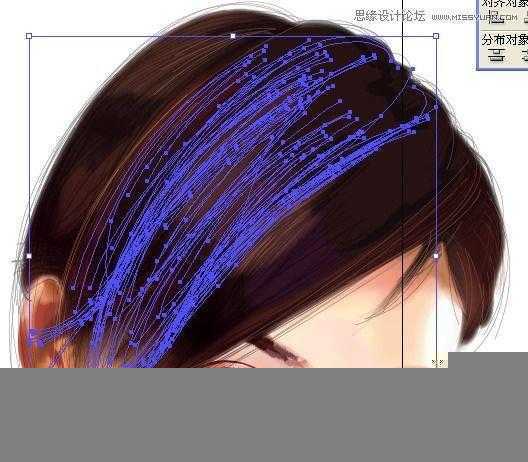 Illustrator网格工具绘制写实美女教程,脚本之家